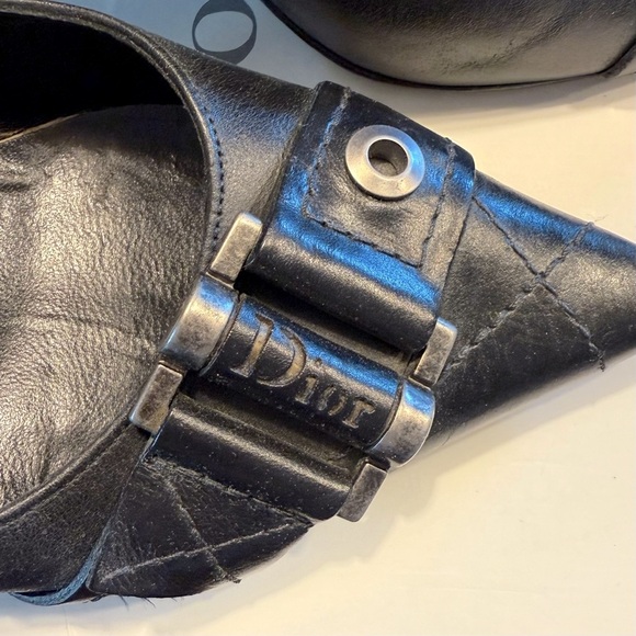 Dior Shoes - Dior Rebel Black Leather Pumps • 38
